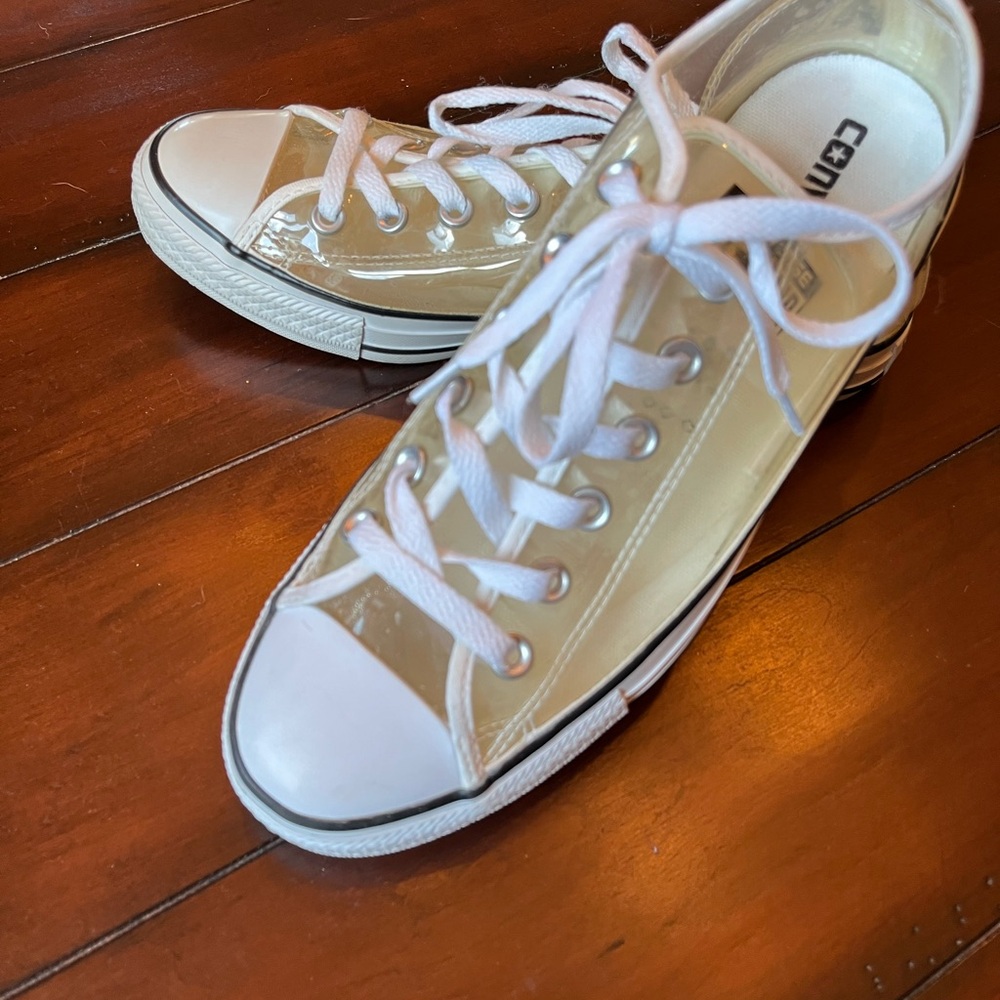 Clear Converse All Star Sneakers ⭐️